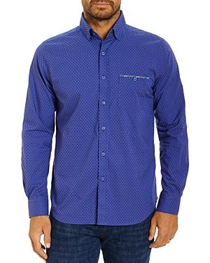 Robert Graham Patras Cotton Textured Tailored Fit Button Down Shirt