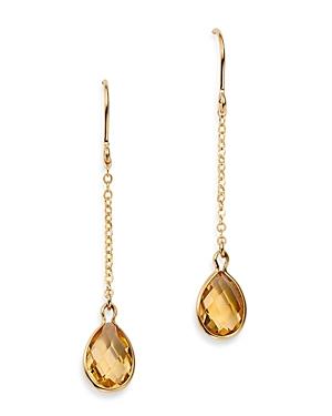 Bloomingdale's Citrine Teardrop Earrings In 14k Yellow Gold - 100% Exclusive