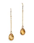 Bloomingdale's Citrine Teardrop Earrings In 14k Yellow Gold - 100% Exclusive