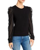 Generation Love Quinn Embellished Puff-sleeve Top