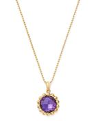 Bloomingdale's Amethyst Beaded Pendant Necklace 14k Yellow Gold, 18 - 100% Exclusive