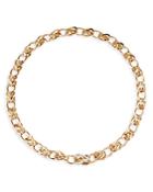 John Hardy 18k Yellow Gold Classic Chain Pave Diamond Link Necklace, 18