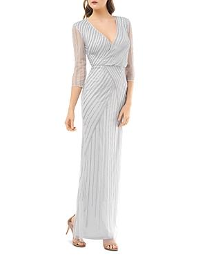 Js Collections Beaded Faux-wrap Dress
