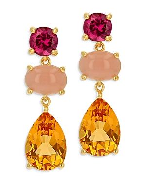 Bloomingdale's Multi Gemstone Drop Earrings In 14k Yellow Gold - 100% Exclusive