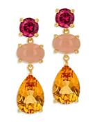 Bloomingdale's Multi Gemstone Drop Earrings In 14k Yellow Gold - 100% Exclusive