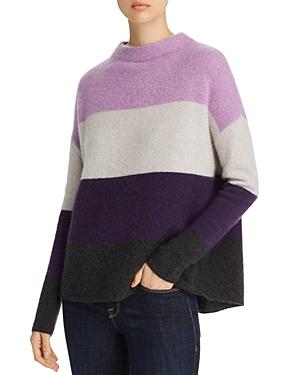 C By Bloomingdale's Mockneck Bold Stripe Cashmere Sweater - 100% Exclusive