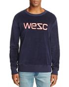 Wesc Miles Logo Velour Sweatshirt