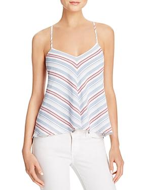 Olivaceous Striped Tie Back Cami