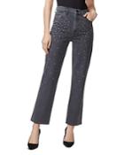 J Brand Jules High-rise Ankle Straight-leg Jeans In Cosmo Gray