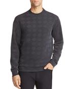 Emporio Armani Geometric Textured Jersey Pullover