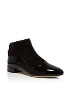 Giorgio Armani Suede And Patent Leather Booties