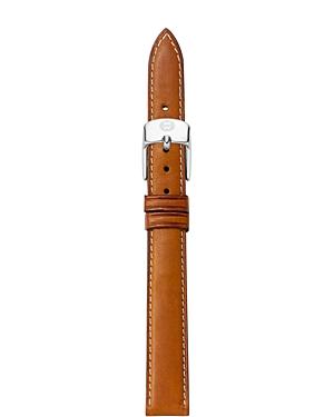 Michele Brown Leather Watch Strap, 14mm