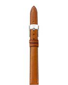 Michele Brown Leather Watch Strap, 14mm