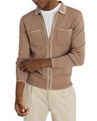 Reiss Sanders Zip Cardigan Jacket