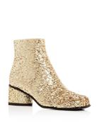 Marc Jacobs Camilla Glitter Ankle Booties