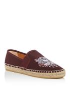 Kenzo Women's City Tiger-embroidered Espadrille Flats