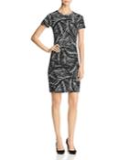 Michael Michael Kors Palm Print Stud-embellished Dress