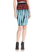 Wow Couture Printed Pencil Skirt - Compare At $49