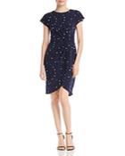 Leota Mimi Star-print Twist-front Dress