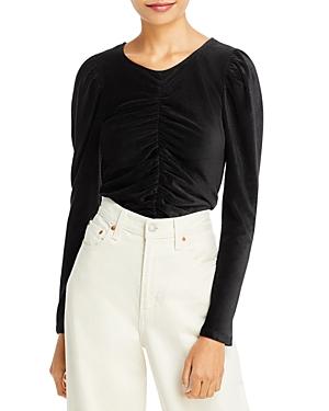 Aqua Velvet Ruched Top - 100% Exclusive