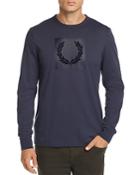 Fred Perry Tonal Flocked Laurel Wreath Graphic Tee