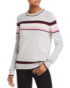 Aqua Striped Cashmere Sweater - 100% Exclusive