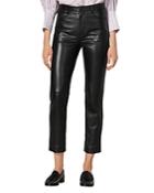 Sandro Leather Ankle Pants
