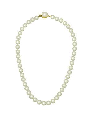 Majorica White Man-made Pearl Necklace, 16