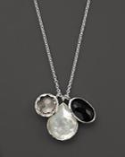 Ippolita Sterling Silver Wonderland 3 Stone Charm Necklace In Astaire