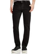 Hudson Blake New Tapered Fit Jeans In Jet Black