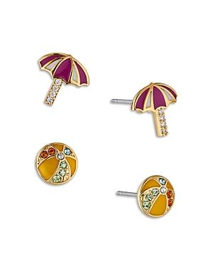 Nadri Ajoa Cubic Zirconia Beach Stud Earrings, Set Of 2