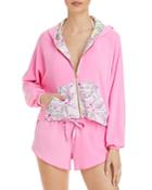 Loveshackfancy X Hurley Hawaiian Hibiscus Zip Hoodie Swim Cover-up