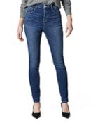 Jag Jeans High Rise Cecilia Skinny Jeans In Tribeca Blue