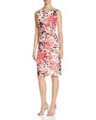 Nic+zoe Ruched Waist Floral Print Dress