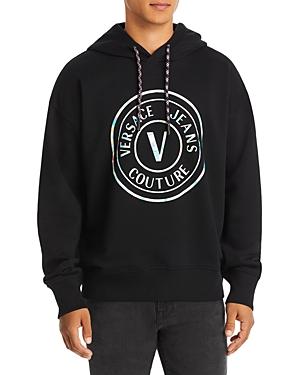 Versace Jeans Couture Cotton Fleece Logo Print Hoodie