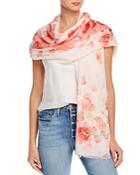 Fraas Cherry Blossom Cotton Scarf