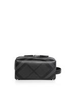 Burberry London Check Embossed Leather Travel Pouch