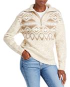 Aqua Quarter Zip Sweater - 100% Exclusive