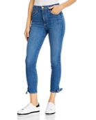 Alice + Olivia Good High-rise Ankle-tie Skinny Jeans