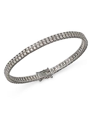 Bloomingdale's Diamond Double Row Tennis Bracelet In 14k White Gold, 5.0 Ct. T.w. - 100% Exclusive