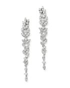 Bloomingdale's Diamond Feather Drop Earrings In 14k White Gold, 1.0 Ct. T.w. - 100% Exclusive