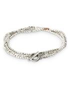 The Monotype Darius Breaded Triple Wrap Bracelet
