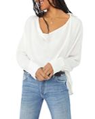 Free People Shine Bright Cowl Neck Top