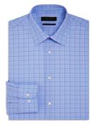 The Men's Store At Bloomingdale's Large Grid Check Overcheck Regular Fit Dress Shirt - 100% Exclusive