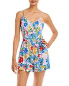 Aqua Ojai Floral Romper - 100% Exclusive