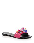 Giuseppe Zanotti Women's Embellished Suede Slide Sandals