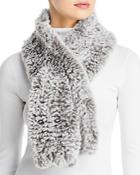 Surell Faux Fur Knit Pull Through Scarf - 100% Exclusive