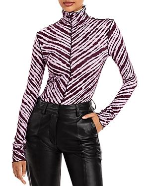 Proenza Schouler White Label Printed Turtleneck