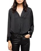 Zadig & Voltaire Tink Satin Tunic Blouse