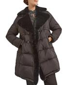 Gerard Darel Stacy Faux Fur Lined Puffer Coat